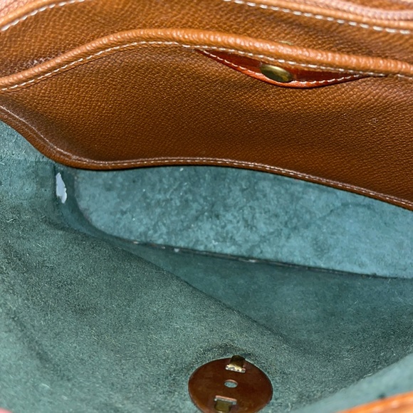 Dooney & Bourke Vintage Spectator Bag in Fir Green and Tan Leather - Picture 11 of 17